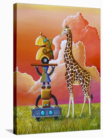 Robots On Safari-Cindy Thornton-Stretched Canvas