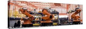 Robots Welding in a Production Line-Sasin Tipchai-Stretched Canvas