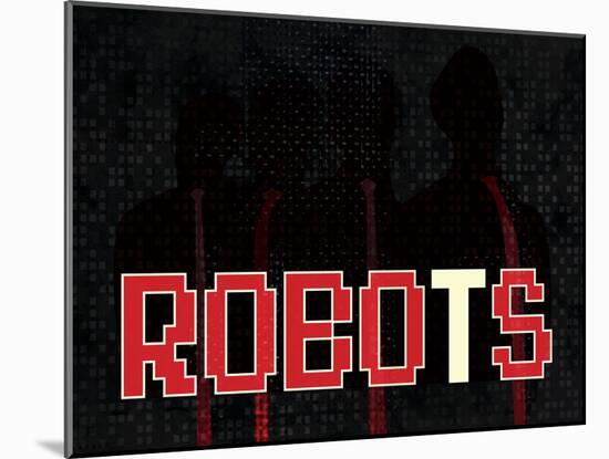 Robots-null-Mounted Poster