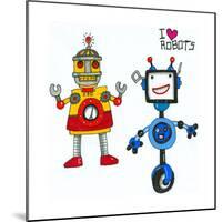 Robots-Wendy Edelson-Mounted Giclee Print