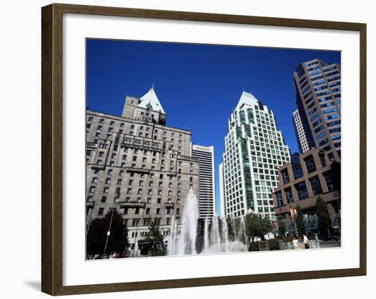 Robson Square, Vancouver, British Columbia, Canada-Hans Peter Merten-Framed Photographic Print