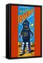Roby Robot-null-Framed Stretched Canvas