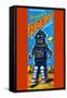 Roby Robot-null-Framed Stretched Canvas