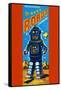 Roby Robot-null-Framed Stretched Canvas