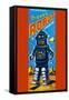 Roby Robot-null-Framed Stretched Canvas