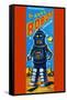 Roby Robot-null-Framed Stretched Canvas