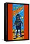 Roby Robot-null-Framed Stretched Canvas