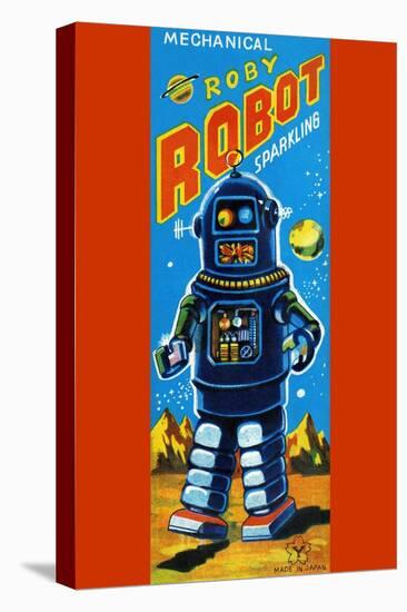 Roby Robot-null-Stretched Canvas