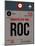 ROC Rochester Luggage Tag I-NaxArt-Mounted Art Print