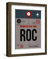 ROC Rochester Luggage Tag I-NaxArt-Framed Art Print