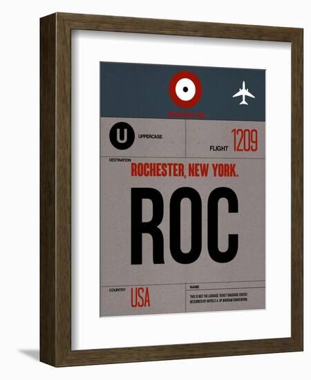 ROC Rochester Luggage Tag I-NaxArt-Framed Art Print