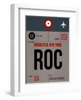 ROC Rochester Luggage Tag I-NaxArt-Framed Art Print