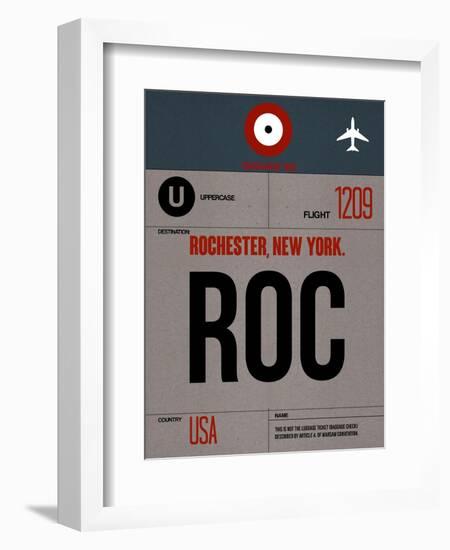 ROC Rochester Luggage Tag I-NaxArt-Framed Art Print