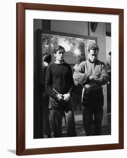 "Rocco and his Brothers" (Rocco and ses freres) by Luchino Visconti with Alain Delon and Renato Sal-null-Framed Photo