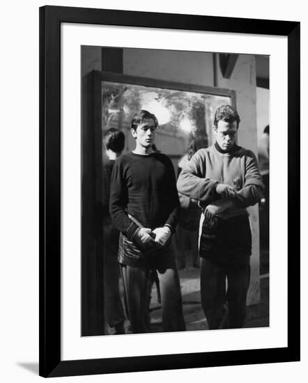 "Rocco and his Brothers" (Rocco and ses freres) by Luchino Visconti with Alain Delon and Renato Sal-null-Framed Photo