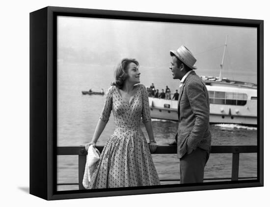 "Rocco and his Brothers" (Rocco and ses freres) by Luchino Visconti with Annie Girardot and Renato -null-Framed Stretched Canvas