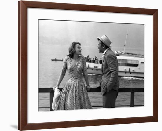 "Rocco and his Brothers" (Rocco and ses freres) by Luchino Visconti with Annie Girardot and Renato -null-Framed Photo