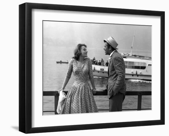 "Rocco and his Brothers" (Rocco and ses freres) by Luchino Visconti with Annie Girardot and Renato -null-Framed Photo