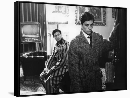 "Rocco and his Brothers" (Rocco and ses freres) by Luchino Visconti with Roger Hanin and Alain Delo-null-Framed Stretched Canvas