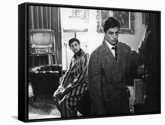 "Rocco and his Brothers" (Rocco and ses freres) by Luchino Visconti with Roger Hanin and Alain Delo-null-Framed Stretched Canvas