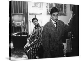 "Rocco and his Brothers" (Rocco and ses freres) by Luchino Visconti with Roger Hanin and Alain Delo-null-Stretched Canvas