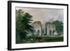 Roche Abbey, View from the West, from 'The Monastic Ruins of Yorkshire', 1842-William Richardson-Framed Giclee Print