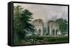 Roche Abbey, View from the West, from 'The Monastic Ruins of Yorkshire', 1842-William Richardson-Framed Stretched Canvas