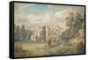 Roche Abbey, Yorkshire-Paul Sandby-Framed Stretched Canvas