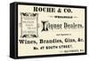 Roche and Co. Wholesale Liquor Dealers-null-Framed Stretched Canvas