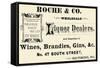 Roche and Co. Wholesale Liquor Dealers-null-Framed Stretched Canvas