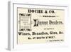Roche and Co. Wholesale Liquor Dealers-null-Framed Art Print