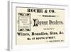 Roche and Co. Wholesale Liquor Dealers-null-Framed Art Print