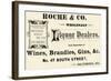 Roche and Co. Wholesale Liquor Dealers-null-Framed Art Print