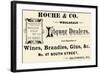 Roche and Co. Wholesale Liquor Dealers-null-Framed Art Print