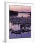 Roche Harbor Marina At dusk, San Juan Island, Washington, USA-Charles Gurche-Framed Premium Photographic Print