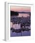 Roche Harbor Marina At dusk, San Juan Island, Washington, USA-Charles Gurche-Framed Photographic Print