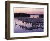 Roche Harbor Marina At dusk, San Juan Island, Washington, USA-Charles Gurche-Framed Photographic Print