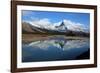 Roche Ronde Reflectsin the Athabasca River, Jasper National Park, Alberta, Canada-Richard Wright-Framed Photographic Print