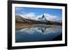 Roche Ronde Reflectsin the Athabasca River, Jasper National Park, Alberta, Canada-Richard Wright-Framed Photographic Print