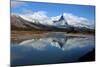 Roche Ronde Reflectsin the Athabasca River, Jasper National Park, Alberta, Canada-Richard Wright-Mounted Photographic Print