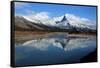 Roche Ronde Reflectsin the Athabasca River, Jasper National Park, Alberta, Canada-Richard Wright-Framed Stretched Canvas