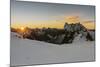 Rochefort ridge with Dent du Geant, Mont Blanc Glacier, Chamonix-Mont-Blanc, Haute-Savoie, Auvergne-Francesco Vaninetti-Mounted Photographic Print