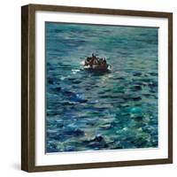 Rochefort's Escape-Edouard Manet-Framed Art Print