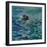 Rochefort's Escape-Edouard Manet-Framed Art Print