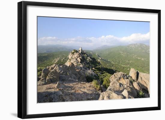 Rocher Du Lion Granite Crags and Maquis Scrub Covered Roccapina Valley-Nick Upton-Framed Photographic Print