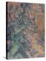 Rochers et branches à Bibémus-Paul Cézanne-Stretched Canvas