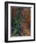 Rochers et branches à Bibémus-Paul Cézanne-Framed Premium Giclee Print