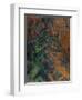 Rochers et branches à Bibémus-Paul Cézanne-Framed Premium Giclee Print