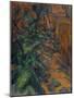 Rochers et branches à Bibémus-Paul Cézanne-Mounted Giclee Print