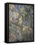 Rochers près des grottes au-dessus de Château-Noir-Paul Cézanne-Framed Stretched Canvas